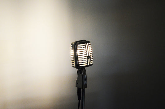 Lampe d’intérieur Skull, faite à partir d’un microphone vintage